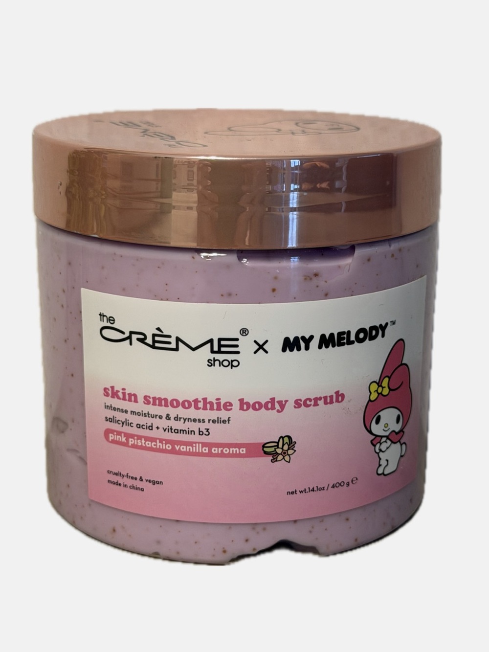 The Crème Shop x My Melody Pink Skin Smoothie Body Scrub